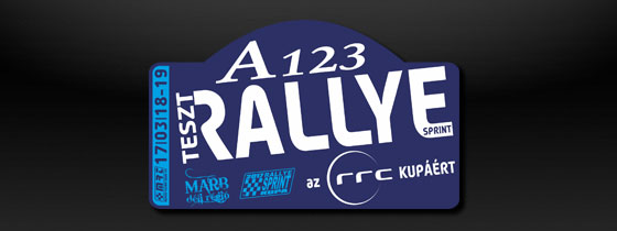A123 Teszt Rallye az RRC Kuprt