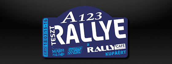 A123 TESZT Rallye 2018
